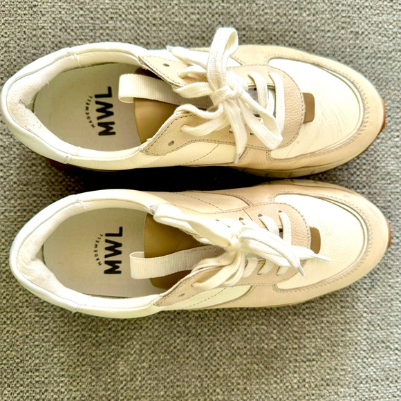Madewell Shoes - Madewell Kickoff Trainer Sneakers SZ 7 Like New Beige